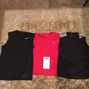 Three sports active muscle shirts (DESCRIPTION 👀)